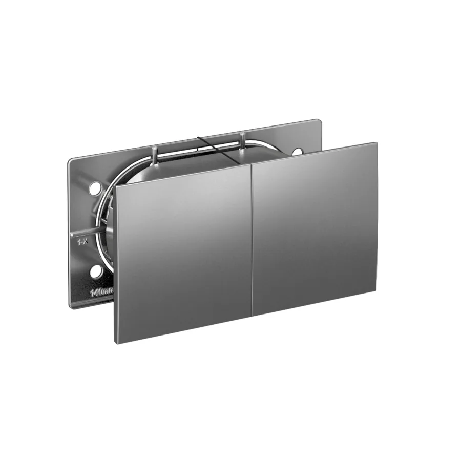 Розетка AtlasDesign С/У с ЗК 2-я со сдвижными крышками (250В, 16А защит.шторки)