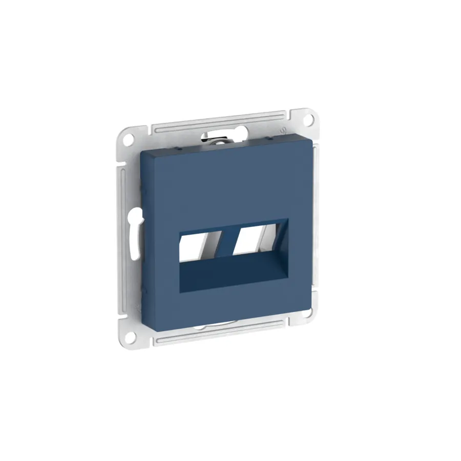 AtlasDesign НАКЛАДКА двойная для информационных функций типа Keystone, АКВАМАРИН