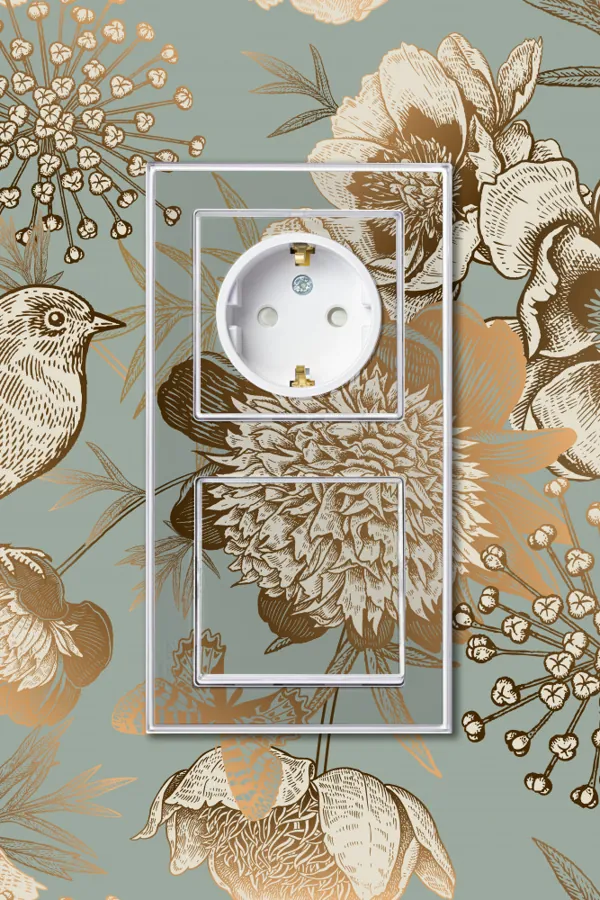 ATLASDESIGN ART РОЗЕТКА с заземлением со шторками, 16А, механизм, БЕЛЫЙ 2