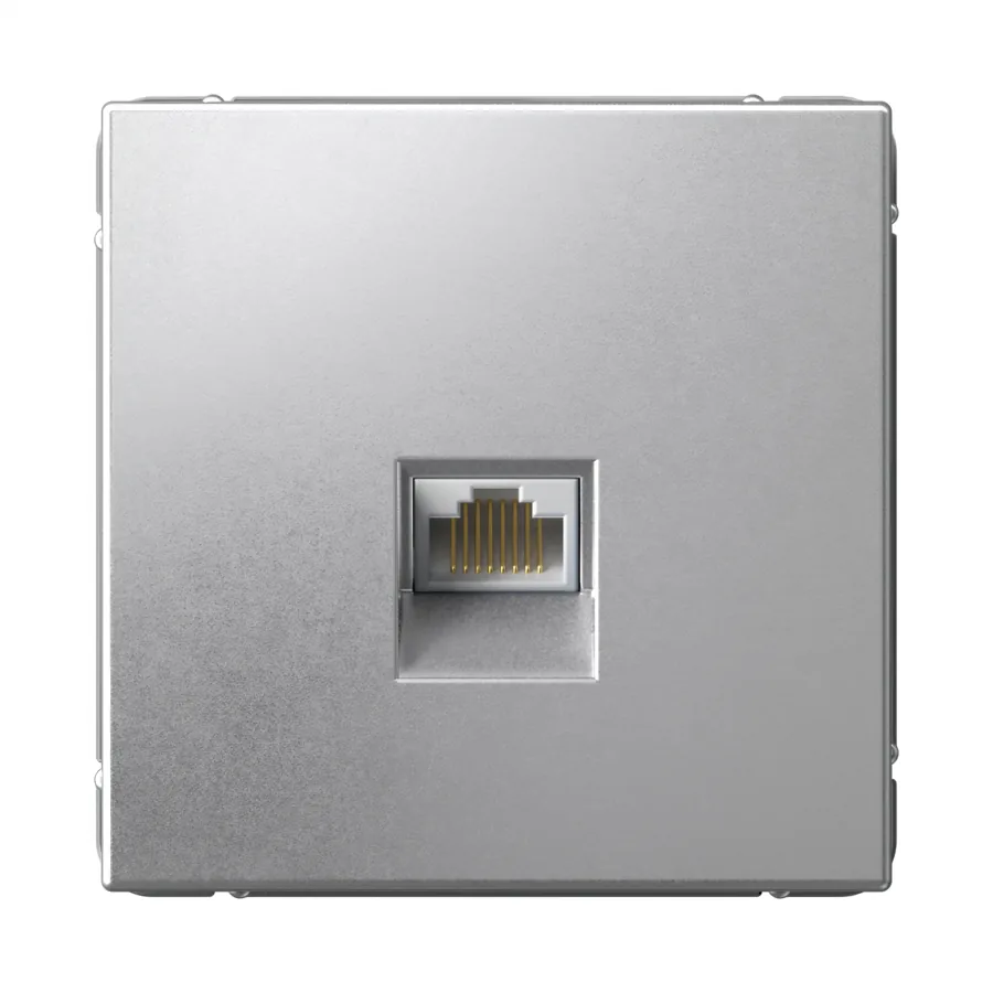 ArtGallery РОЗЕТКА компьютерная RJ45, кат. 5е, механизм, АЛЮМИНИЙ