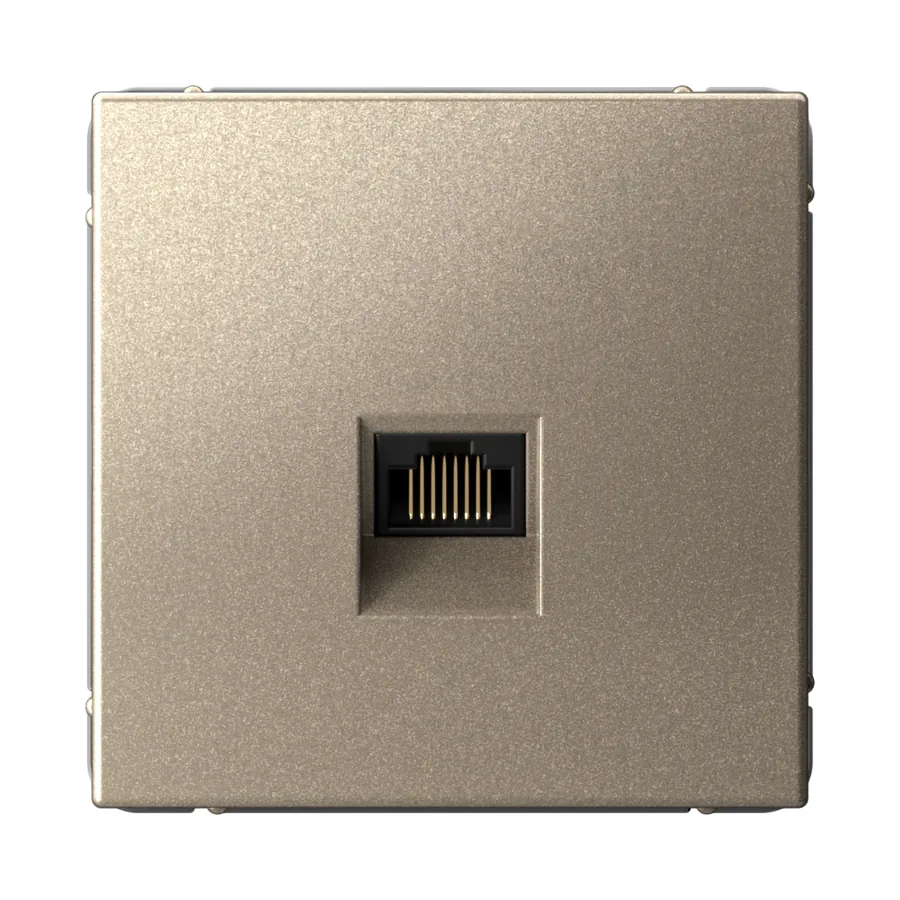 ArtGallery РОЗЕТКА компьютерная RJ45, кат. 6A, механизм, ШАМПАНЬ