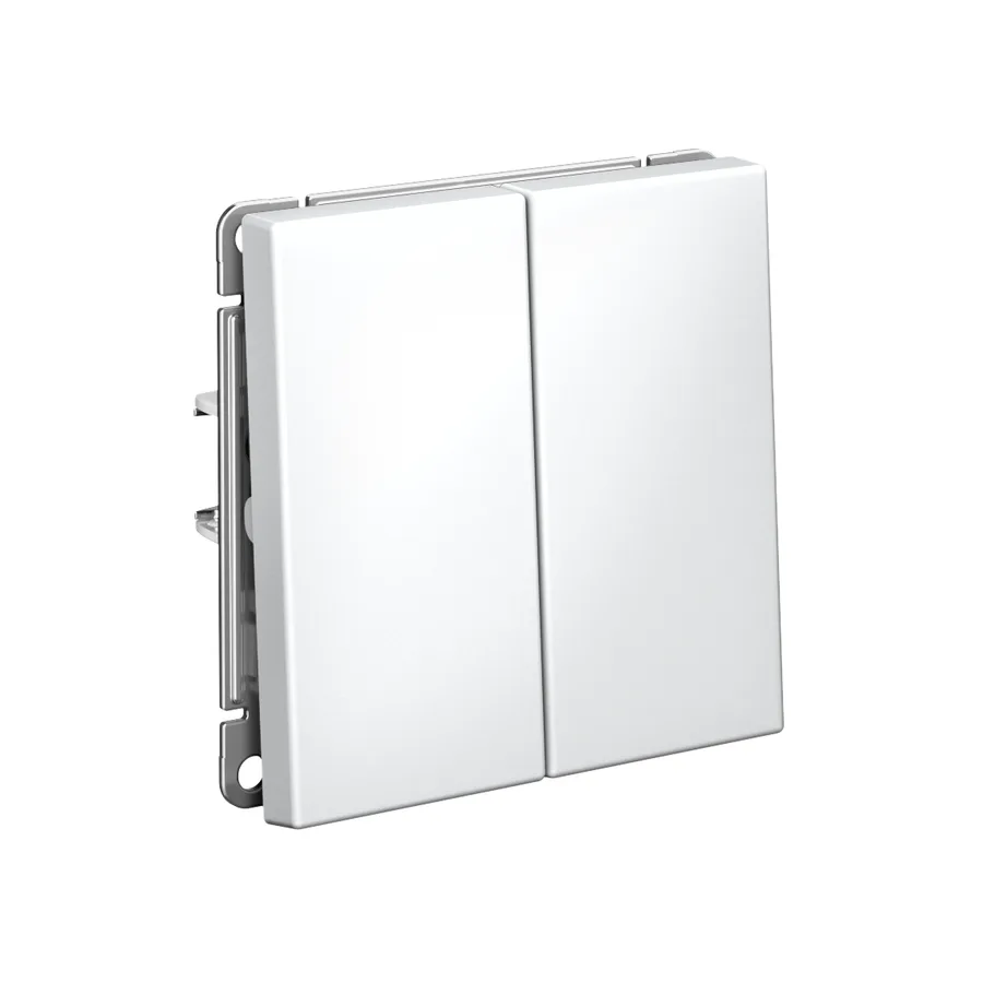 ArtGallery 2-клавишный ПЕРЕКЛЮЧАТЕЛЬ, перекрестный, 2 x сх. 7, 10АХ, механизм, ЛОТОС