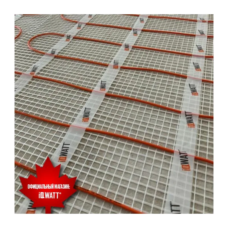 Тонкий самоклеящийся греющий мат IQ FLOOR MAT 150 Вт/м.кв - 4,5м² 4