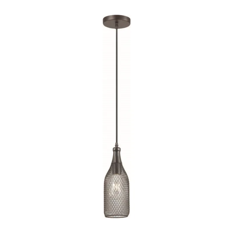3353/1 PENDANT ODL17 418 черный Подвес E27 60W 220V BOTTLE