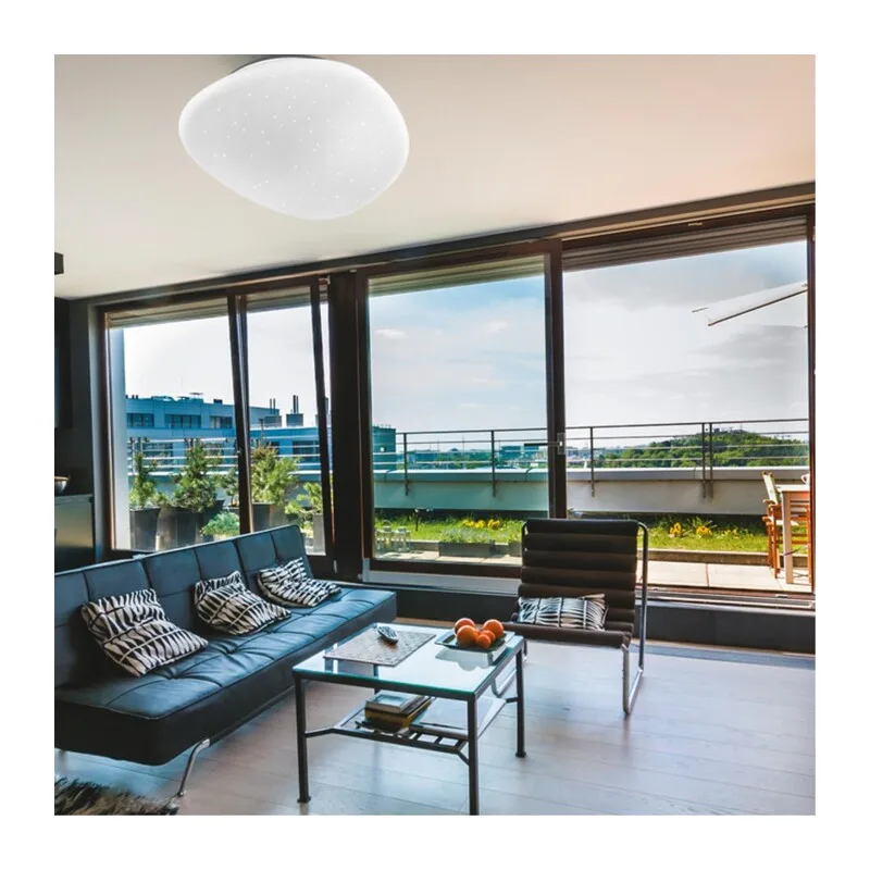 2039/DL COLOR SN 084 Светильник пластик/белый LED 48Вт 3000-6300K 500х460 IP43 пульт ДУ STONE 2