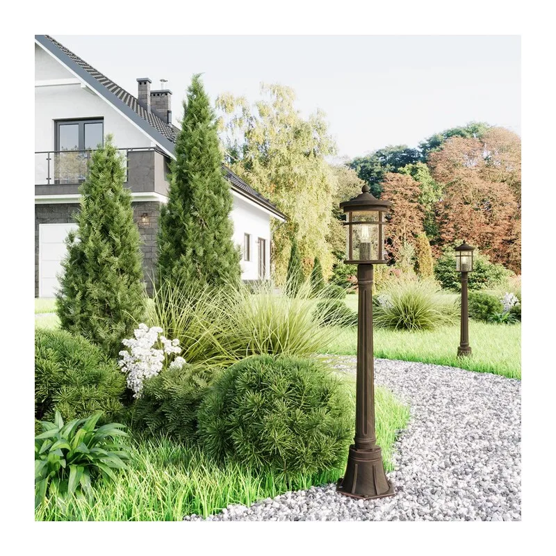4044/1F NATURE ODL18 699 коричневый/патина Уличный светильник, 103см IP44 E27 60W 220V VIRTA 3