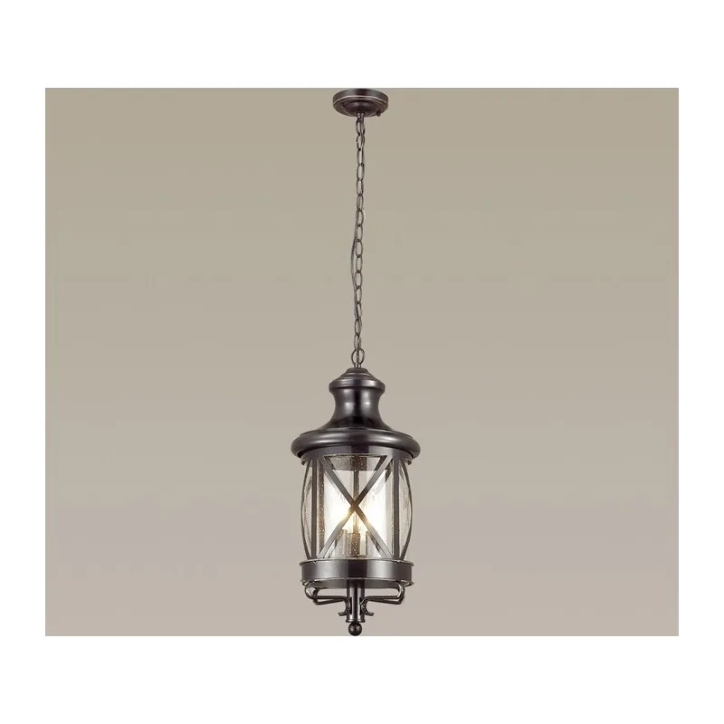 4045/3 NATURE ODL18 701 черный/золотая патина Уличный светильник-подвес IP44 E14 3*60W 220V SATION 2