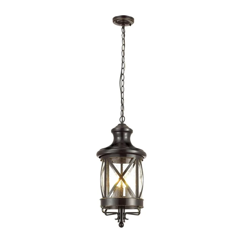 4045/3 NATURE ODL18 701 черный/золотая патина Уличный светильник-подвес IP44 E14 3*60W 220V SATION