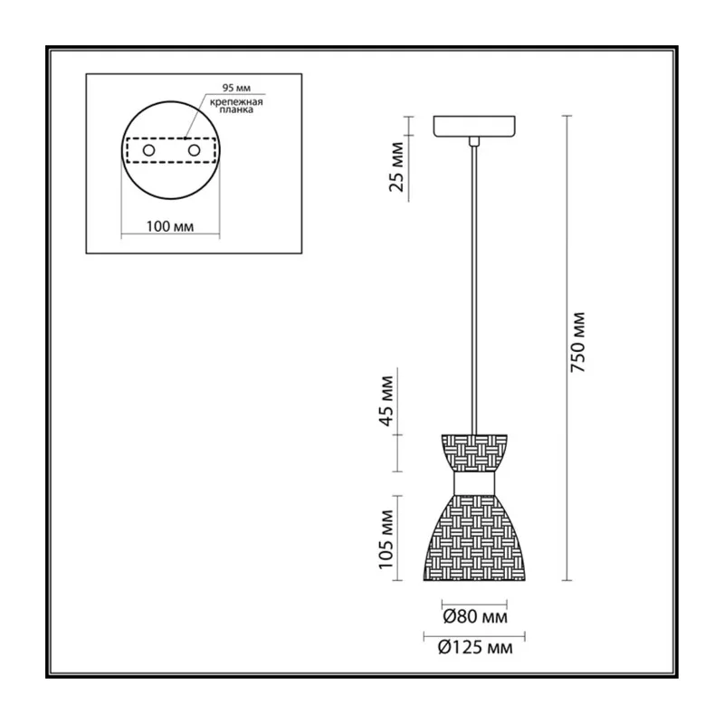 3704/1 COMFI LN26 110 античная бронза Подвес E14 40W 220V JACKIE 4