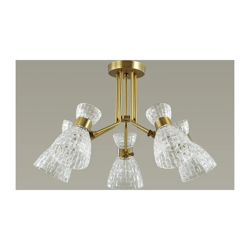 3704/5C COMFI LN26 110 античная бронза Люстра потолочная E14 5*40W 220V JACKIE 2