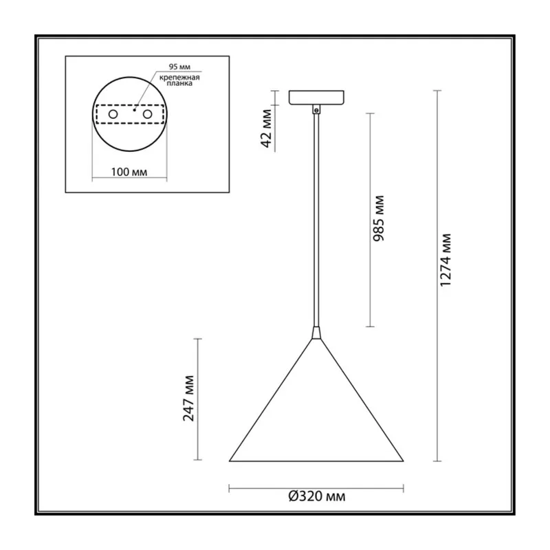 3724/24L LEDIO LN26 403 черный Подвес LED 24W 4000К 220V LENNY 4