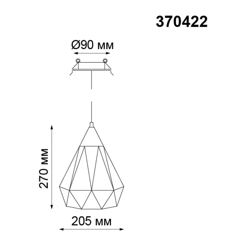 370422 SPOT NT19 504 черный Встраиваемый светильник IP20 E27 50W 220V ZELLE 4