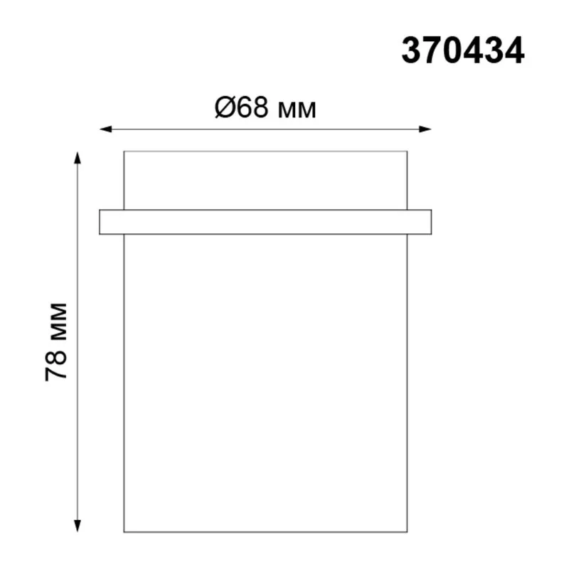 370434 SPOT NT19 515 белый Встраиваемый светильник IP20 GU10 50W 220V BUTT 5