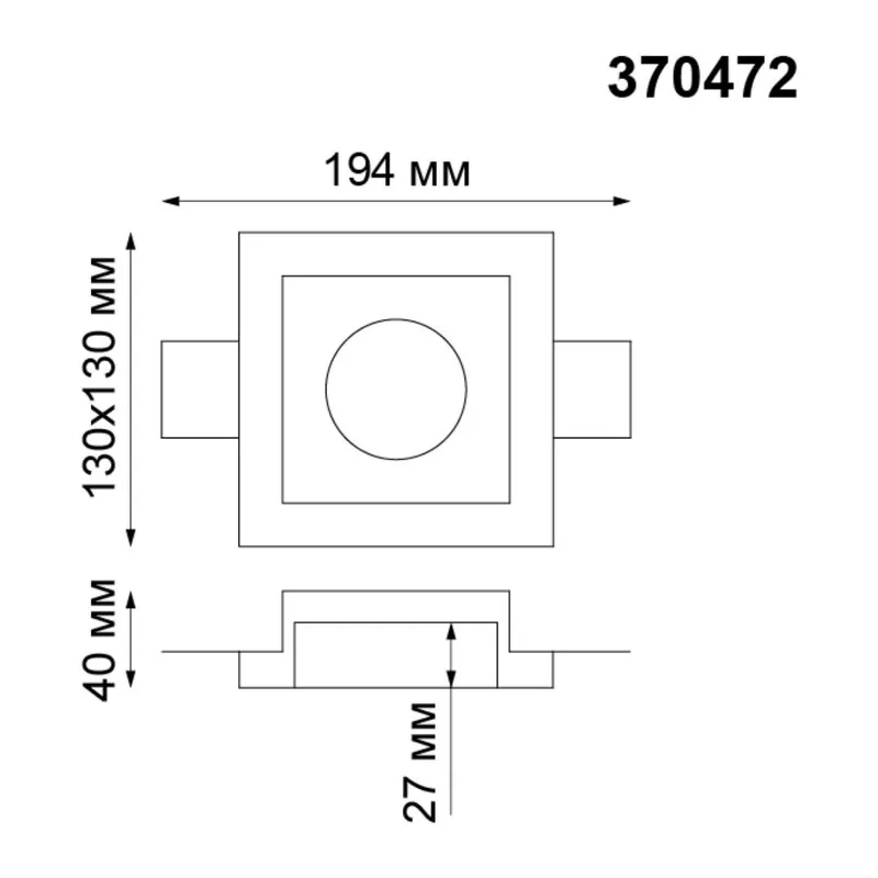 370472 SPOT NT19 633 белый гипс Встраиваемый под покраску светильник IP20 GU10 50W 220V YESO 2