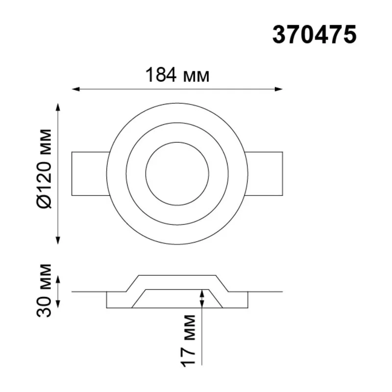 370475 SPOT NT19 634 белый гипс Встраиваемый под покраску светильник IP20 GU10 50W 220V YESO 2