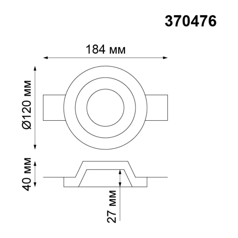 370476 SPOT NT19 634 белый гипс Встраиваемый под покраску светильник IP20 GU10 50W 220V YESO 2