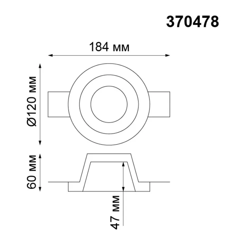 370478 SPOT NT19 634 белый гипс Встраиваемый под покраску светильник IP20 GU10 50W 220V YESO 2