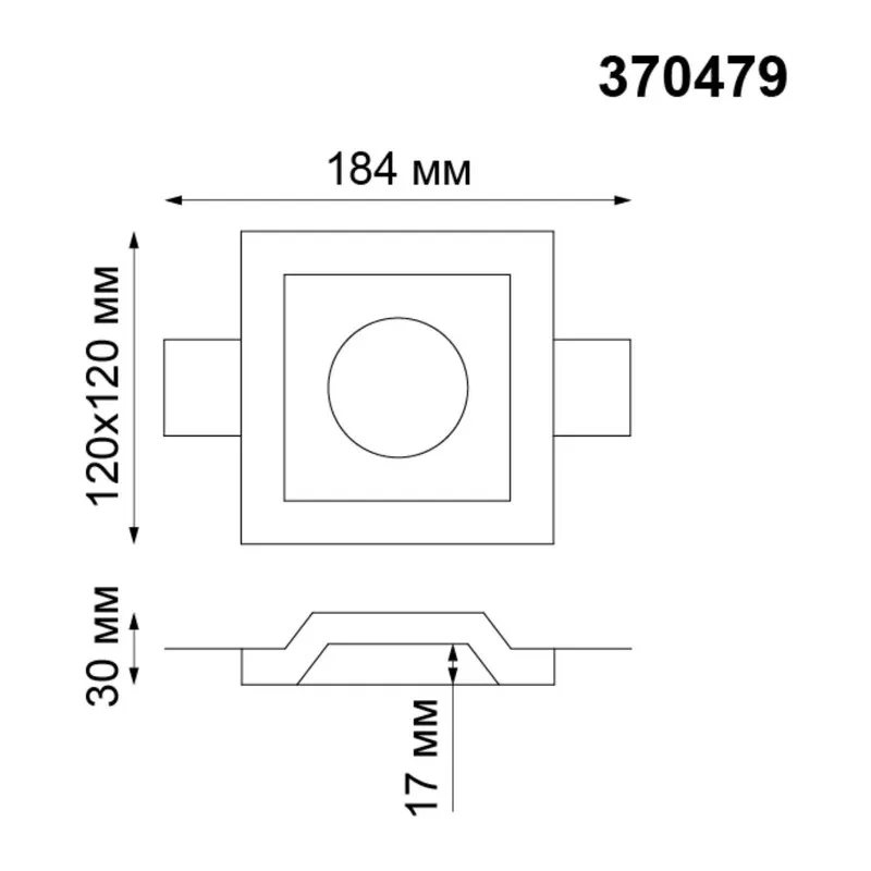370479 SPOT NT19 635 белый гипс Встраиваемый под покраску светильник IP20 GU10 50W 220V YESO 2