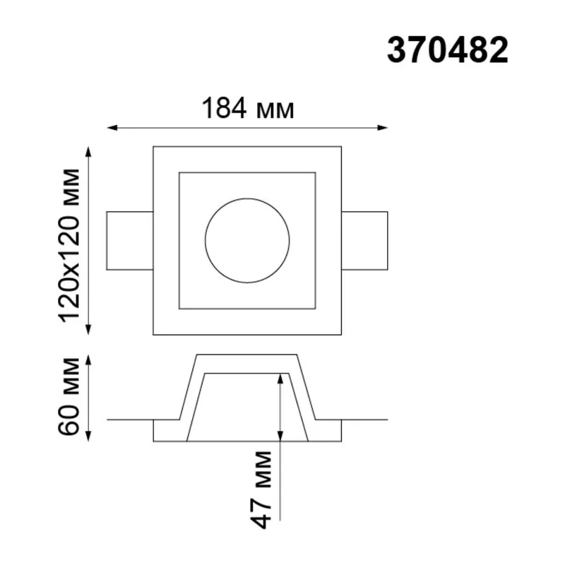 370482 SPOT NT19 635 белый гипс Встраиваемый под покраску светильник IP20 GU10 50W 220V YESO 2