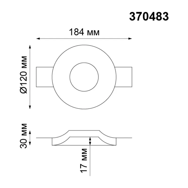 370483 SPOT NT19 631 белый гипс Встраиваемый под покраску светильник IP20 GU10 50W 220V YESO 2