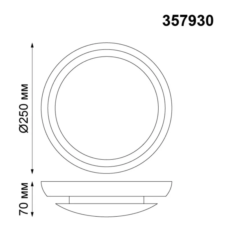 357930 OVER NT19 133 белый гипс Накладной светильник IP20 LED 3000К 4W 220V CAIL 5
