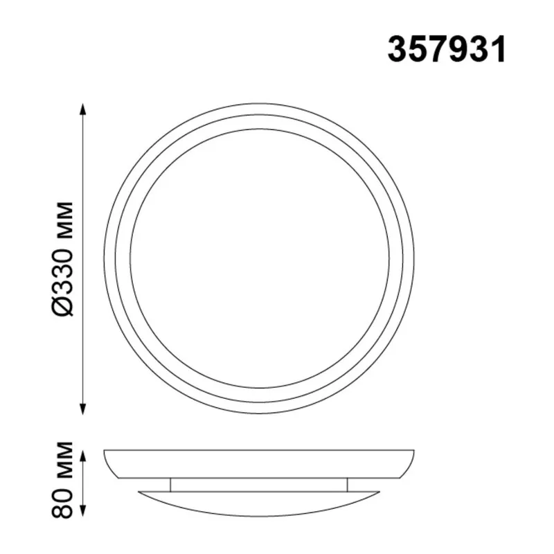 357931 OVER NT19 133 белый гипс Накладной светильник IP20 LED 3000К 7W 220V CAIL 5