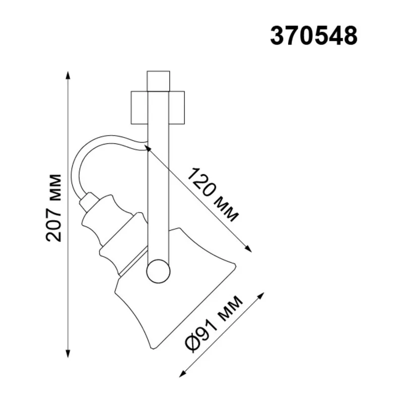 370548 PORT NT19 289 черный Светильник трековый однофазный трехжильный IP20 GU10 50W 230V VETERUM 3