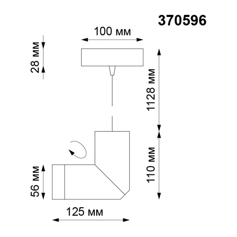 370596 OVER NT19 462 матовый белый Накладной светильник IP20 GU10 50W 220-240V ELITE 3