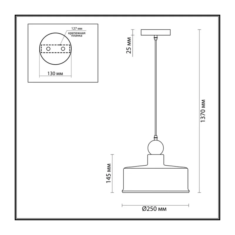 4088/1 PENDANT ODL19 417 темн.серый/золотой Подвес Е27 1*40W BOLLI 4