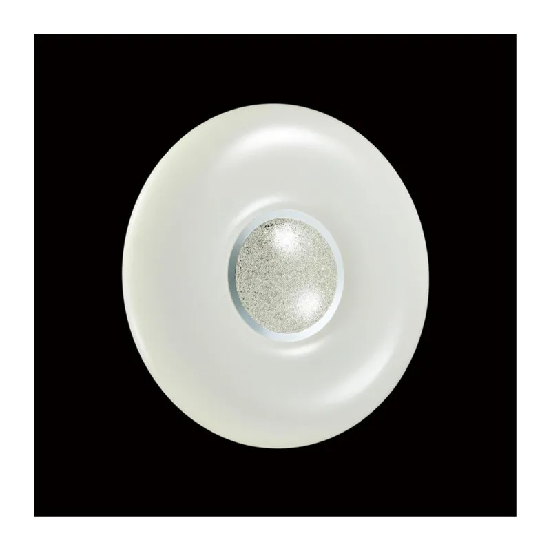 2074/DL PALE SN 000 Светильник пластик/белый/хром/прозрачный LED 48Вт 3000-6300K D410 IP43 пульт ДУ LAZANA 3