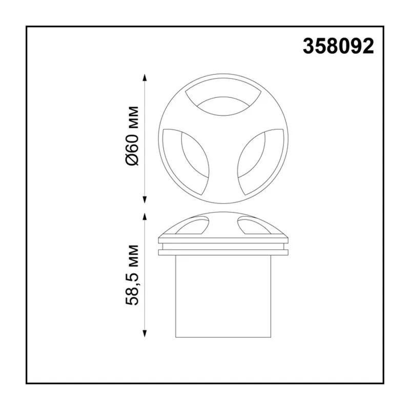 358092 STREET NT19 770 черный Подсветка лестницы IP65 LED 4000K 3W 220V SCALA 2