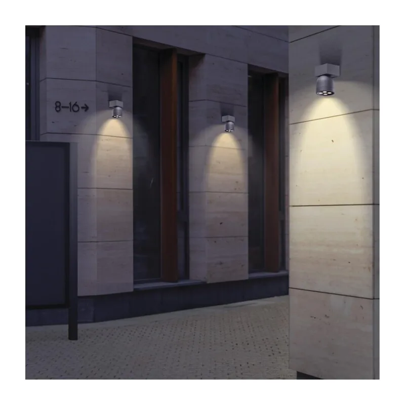 358113 STREET NT19 366 темно-серый  Ландшафтный настен.светильник IP65 LED 3000К 10W GALEATI 2