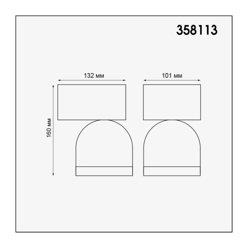 358113 STREET NT19 366 темно-серый  Ландшафтный настен.светильник IP65 LED 3000К 10W GALEATI 3