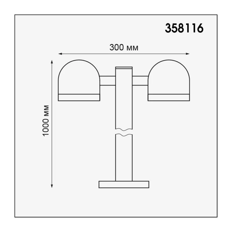 358116 STREET NT19 367 темно-серый  Ландшафтный светильник IP65 LED 3000К 20W 100-240V GALEATI 3