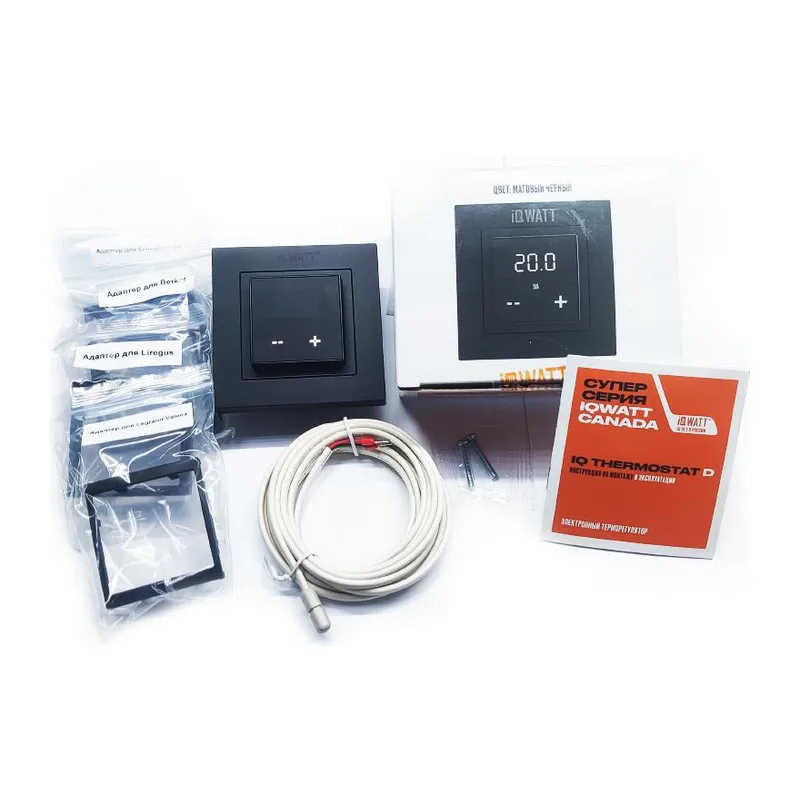 Электронный термостат IQ THERMOSTAT D черный матовый