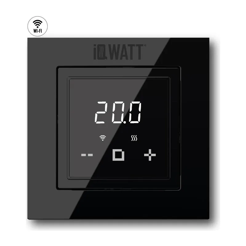 Электронный программируемый термостат IQ THERMOSTAT D black WI-FI