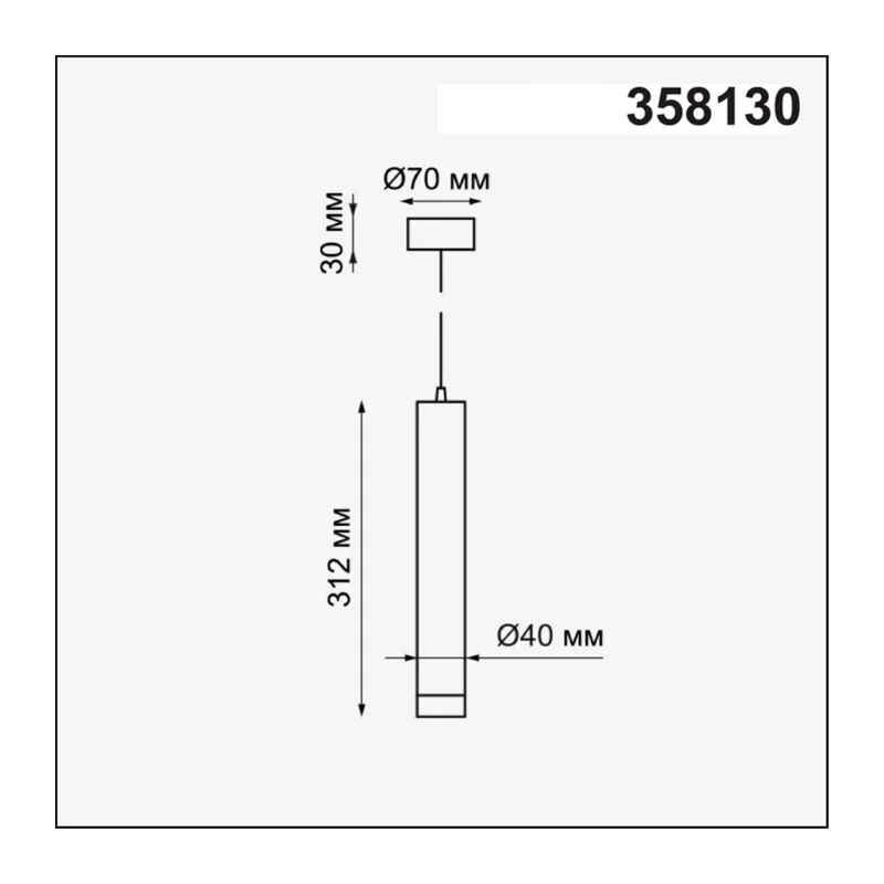 358130 OVER NT19 438 черный Накладной св-к длина провода 1м IP20 LED 3000K 10W 160 - 265V MODO 2