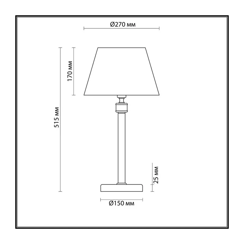 4429/1T NEOCLASSI LN26 072 античная латунь, бежевый Настольная лампа E14 1*40W 220V MONTANA 5