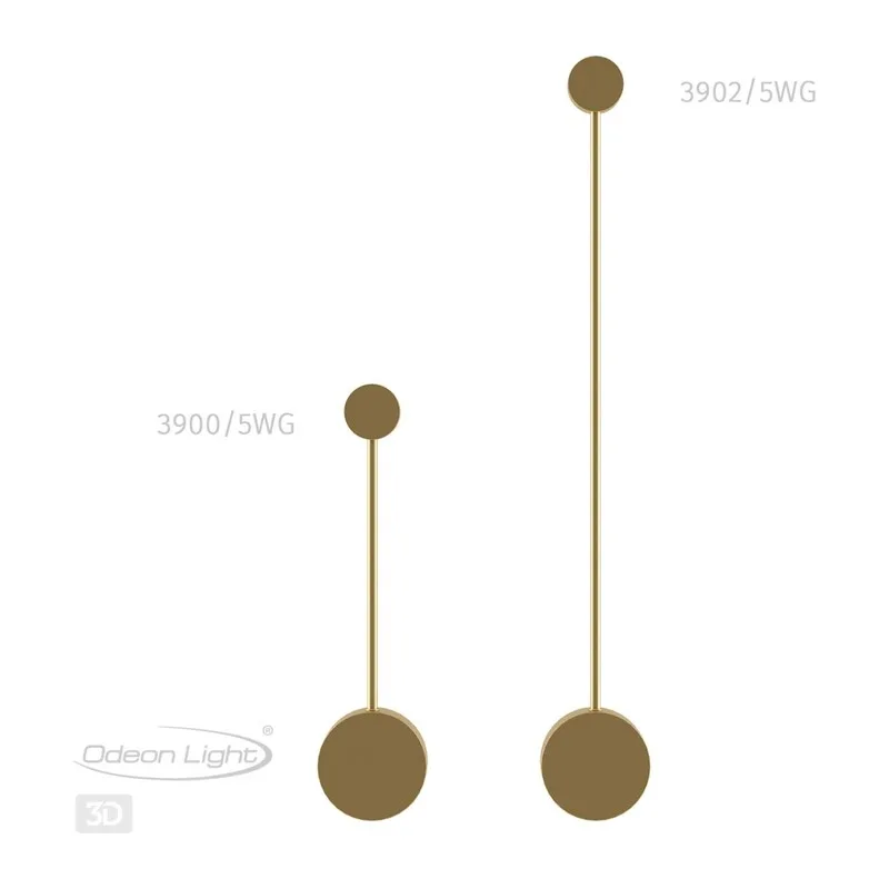 3902/5WG HIGHTECH ODL20 000 золотистый/металл Настенный светильник LED 4000K 5W 220V SATELLITE 3