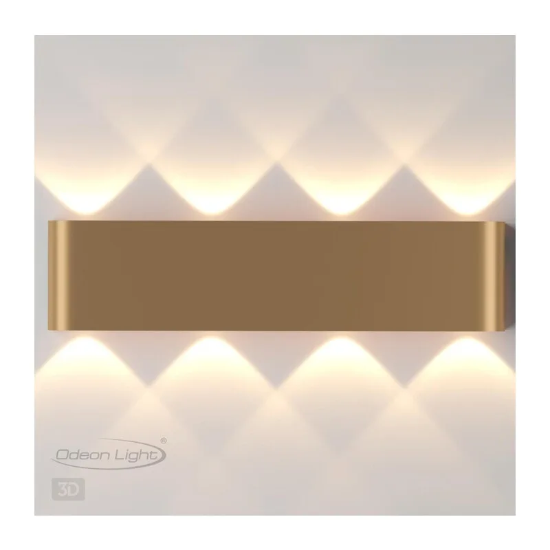 3893/8WL HIGHTECH ODL20 000 золотистый/металл Настенный светильник LED 3000K 8W 220V MAGNUM 3