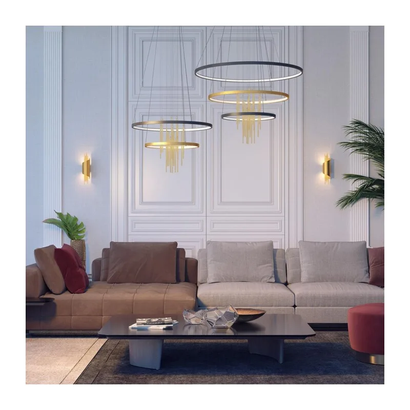 3901/5W L-VISION ODL20 521 золотистый/стекло/металл Настенный светильник LED 4000K 5W 220V MONICA 3