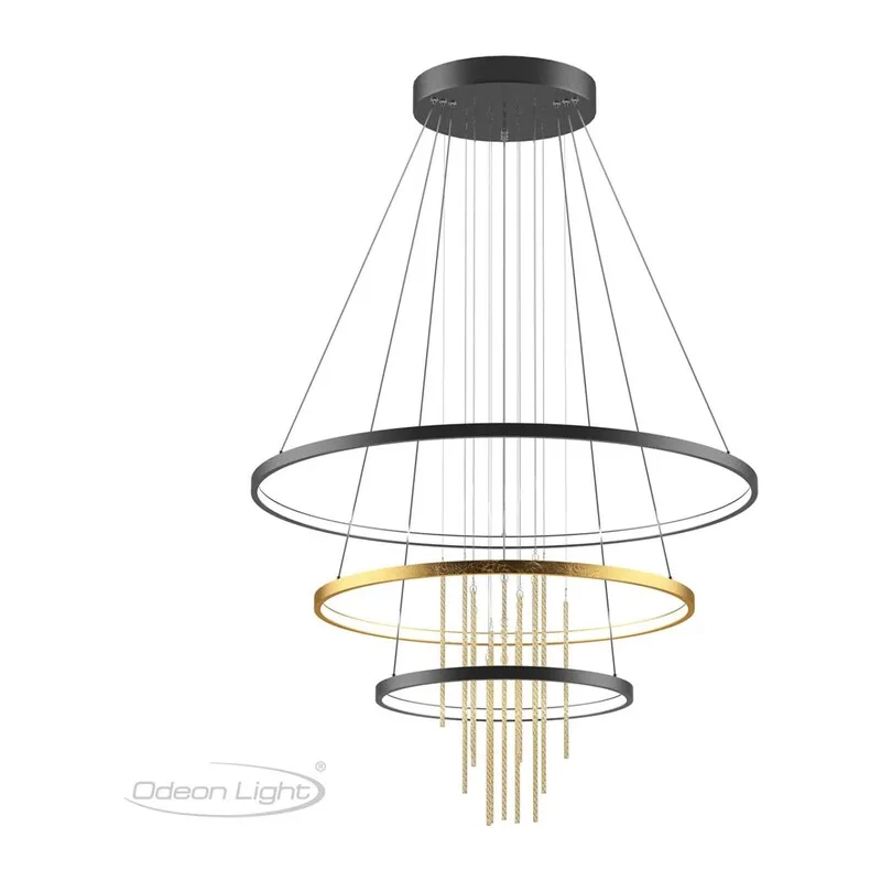 3901/99L L-VISION ODL20 521 золотистый/стекло/металл Подвесной светильник LED 4000K 113W 220V MONICA 4