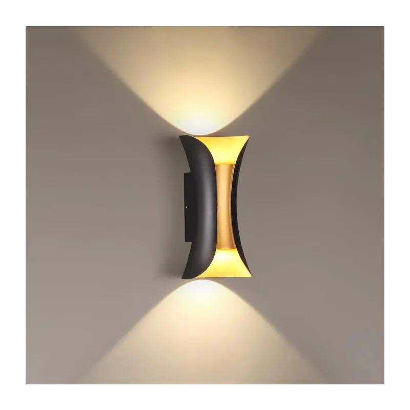 3886/6BG HIGHTECH ODL20 501 черн/золот/металл Настен.светильник LED 4000K 120° 6W 220V IP54 KRISTA 2