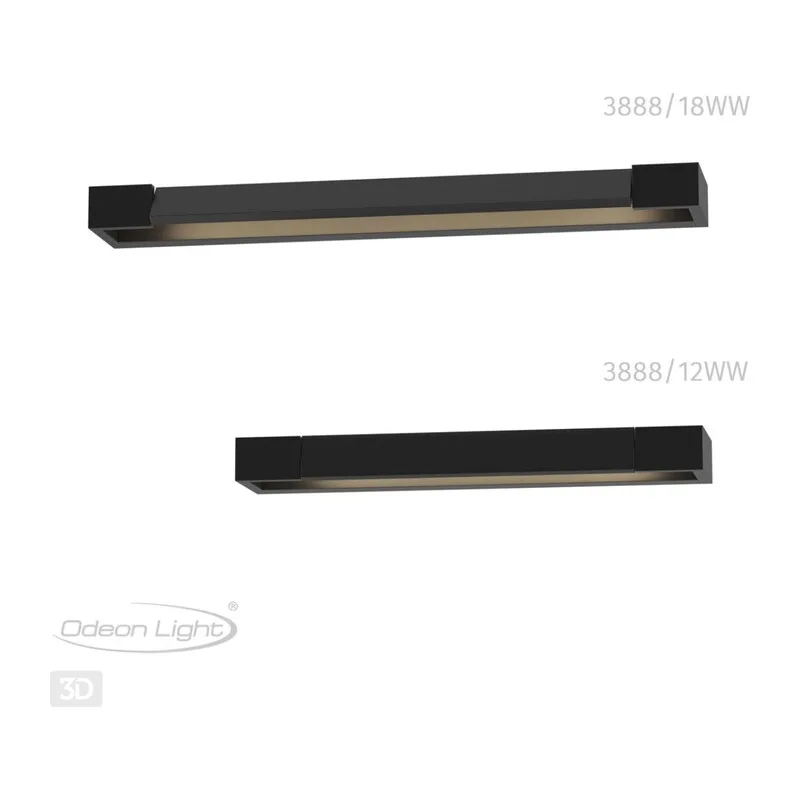 3888/18WB HIGHTECH ODL20 495 черн/металл Настен.поворотн.светильник LED 4000K 18W 220V IP44 ARNO 4