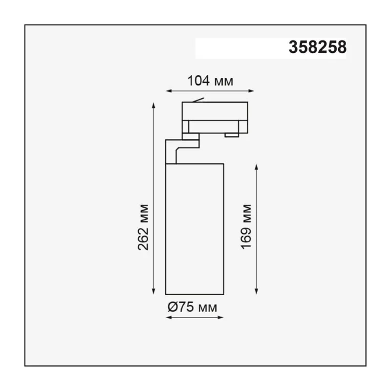 358258 PORT NT19 268 черный Трехфазный трековый светодиодный светильник IP20 LED 30W 220-240V HELIX 2