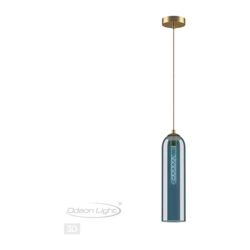 4641/1 PENDANT ODL20 407 золотой/синий Подвес E27 60W 220V VOSTI 4