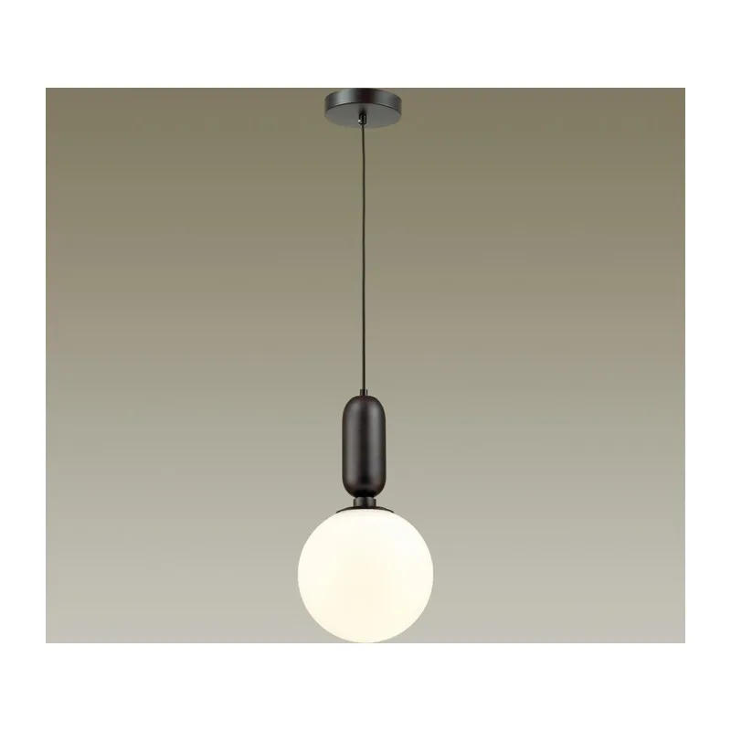 4668/1 PENDANT ODL20 393 черный/белый Подвес E27 1*40W (тип лампы СВЕЧА) 220V OKIA 2