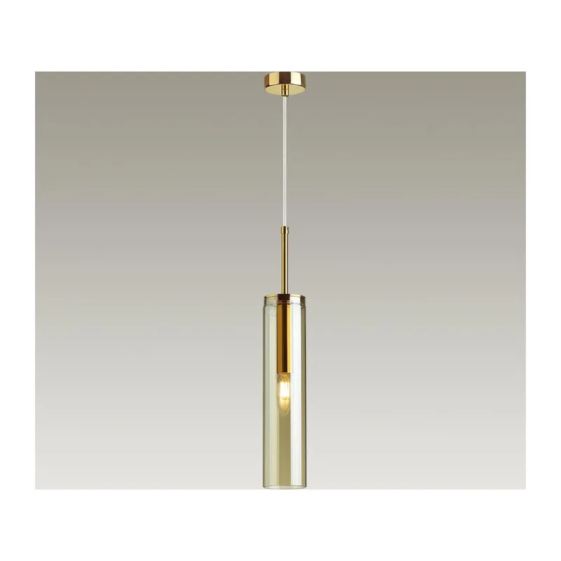 4693/1 PENDANT ODL20 000 золотой/янтарный Подвес E14 1*40W KLUM 2