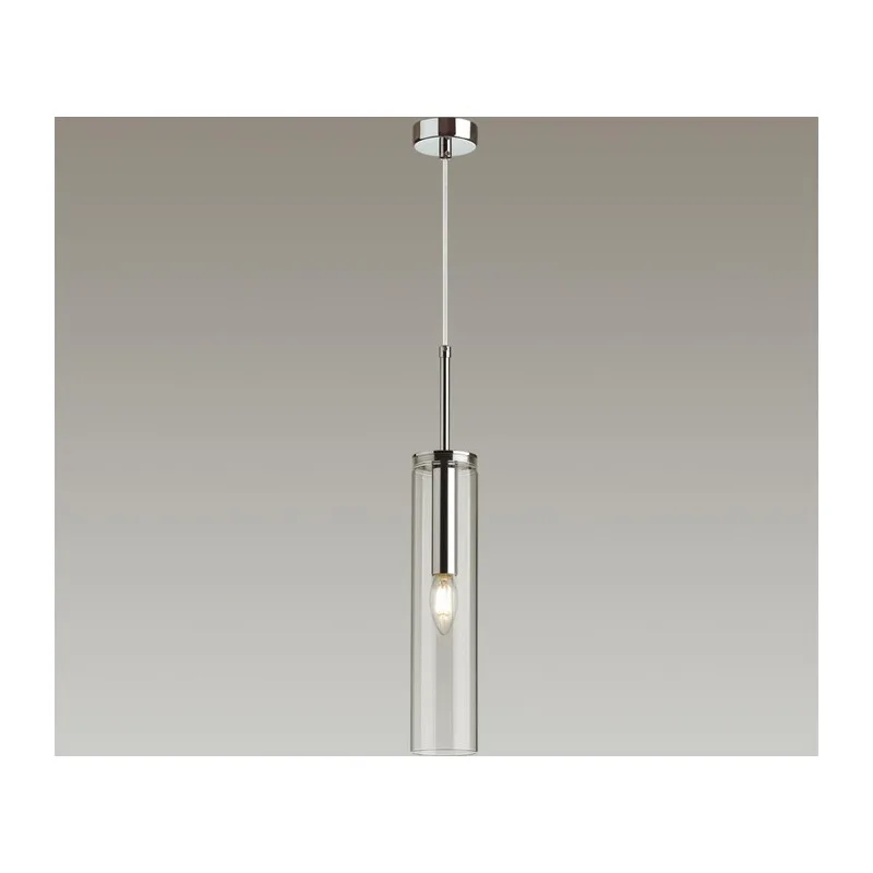 4695/1 PENDANT ODL20 000 хром/прозрачный Подвес E14 1*40W KLUM 2