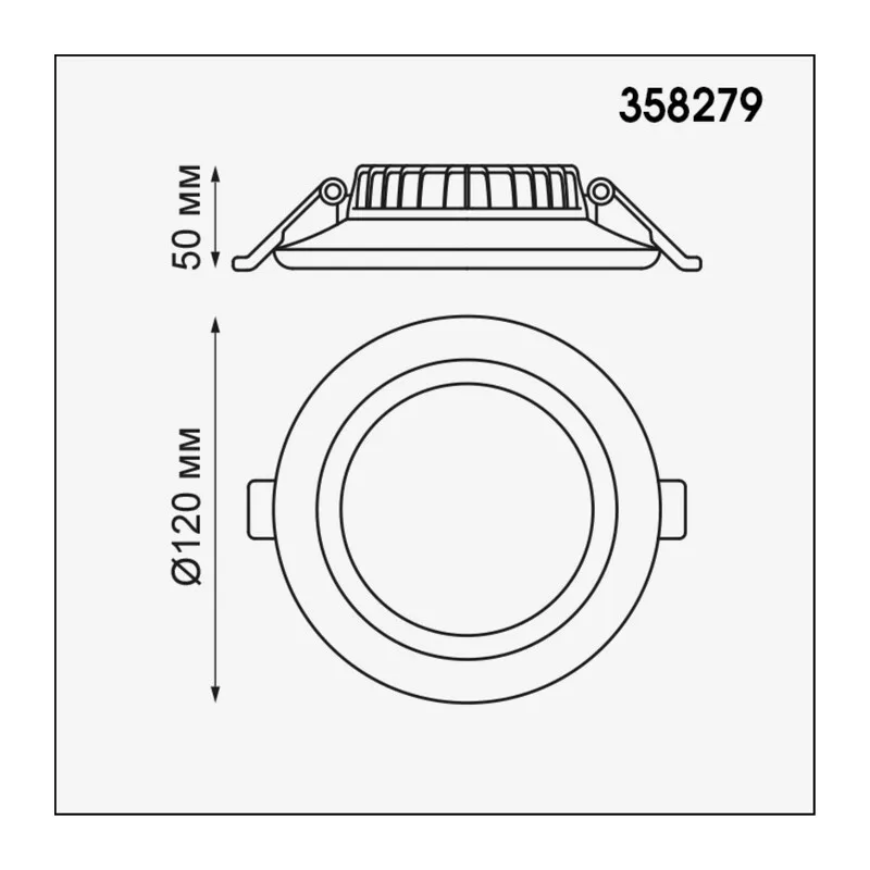 358279 SPOT NT19 557 белый Встраиваемый светильник IP20 LED 4000K 12W 85-265V JOIA 2